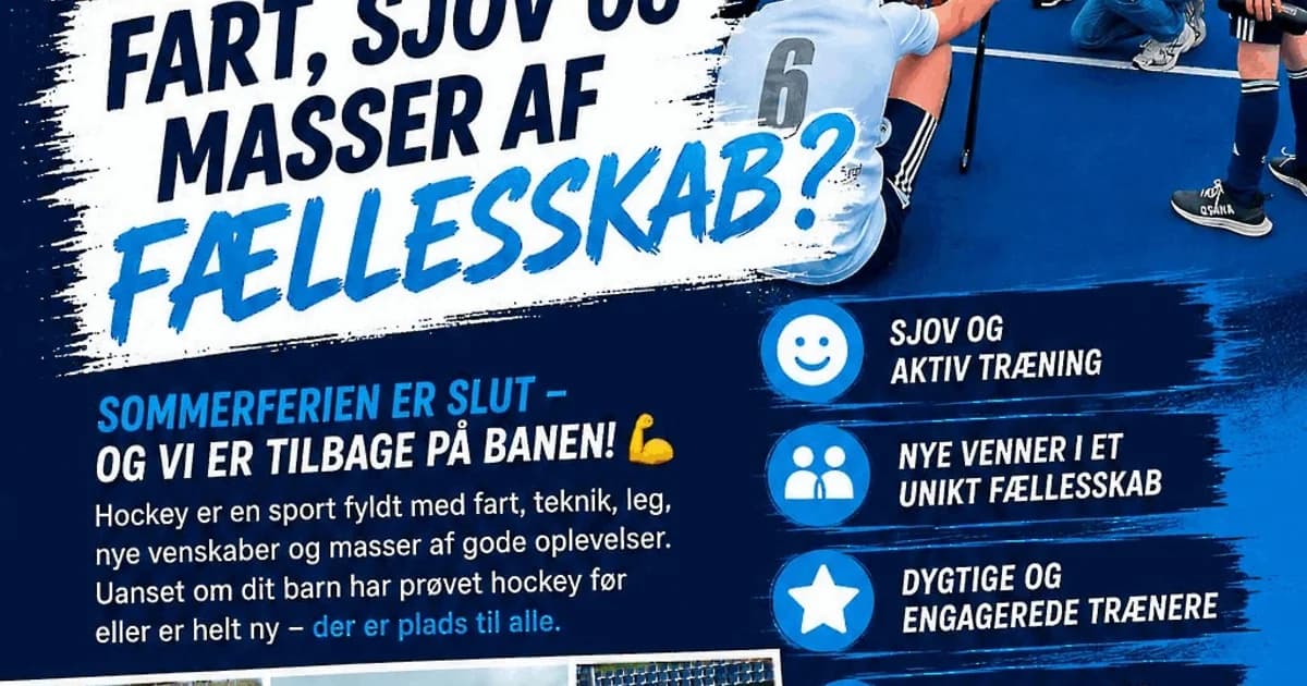 Er dit barn klar til fart, sjov og fællesskab? - Kom og prøv Hockey