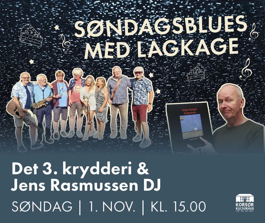 « Alle Begivenheder Blues og lagkage: Det 3. krydderi og DJ Jens Rasmussen
