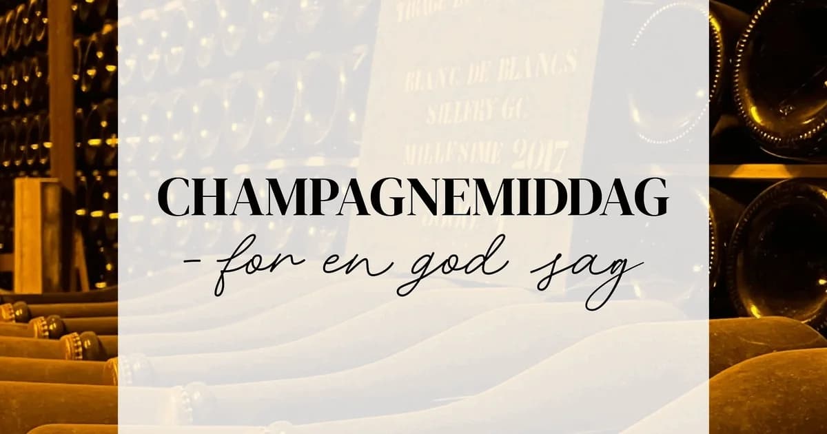 Champagnemiddag - for en god sag