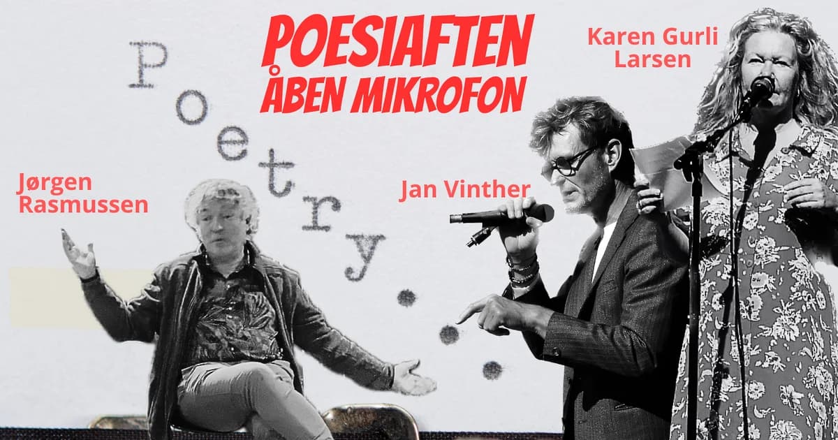 Poesiaften med åben mikrofon