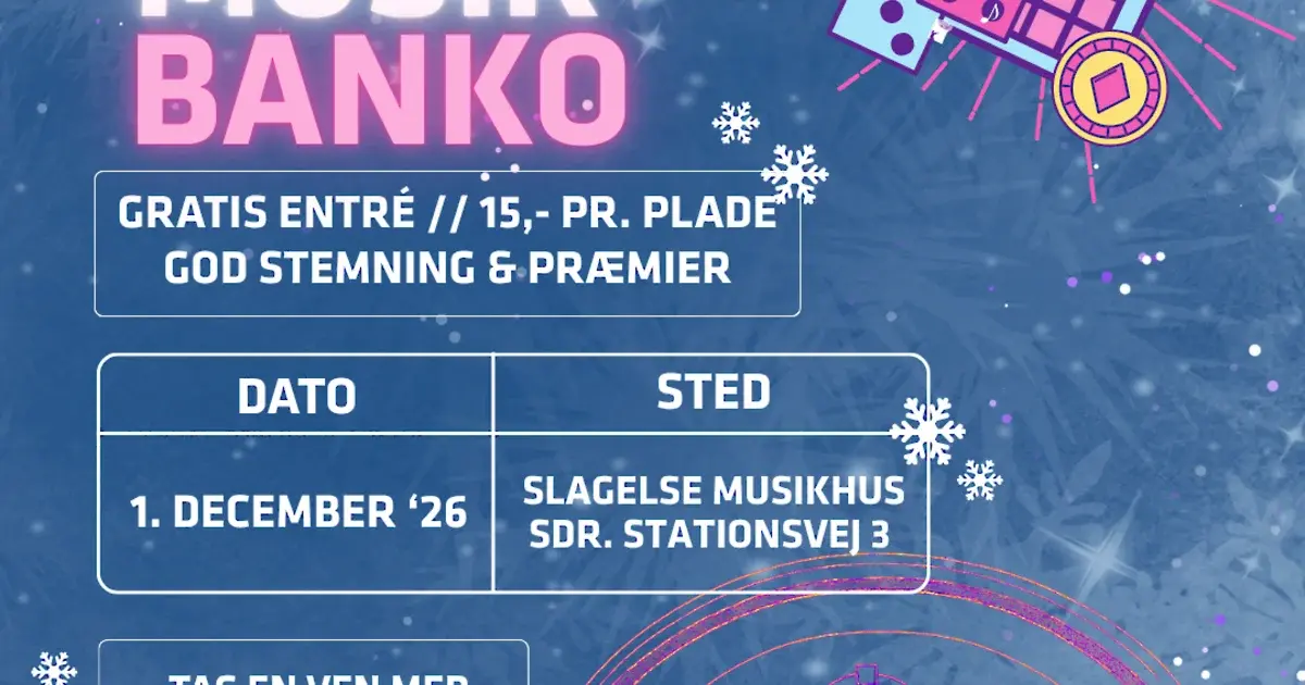Julemusikbanko i Slagelse Musikhus