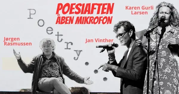 Poesiaften med åben mikrofon