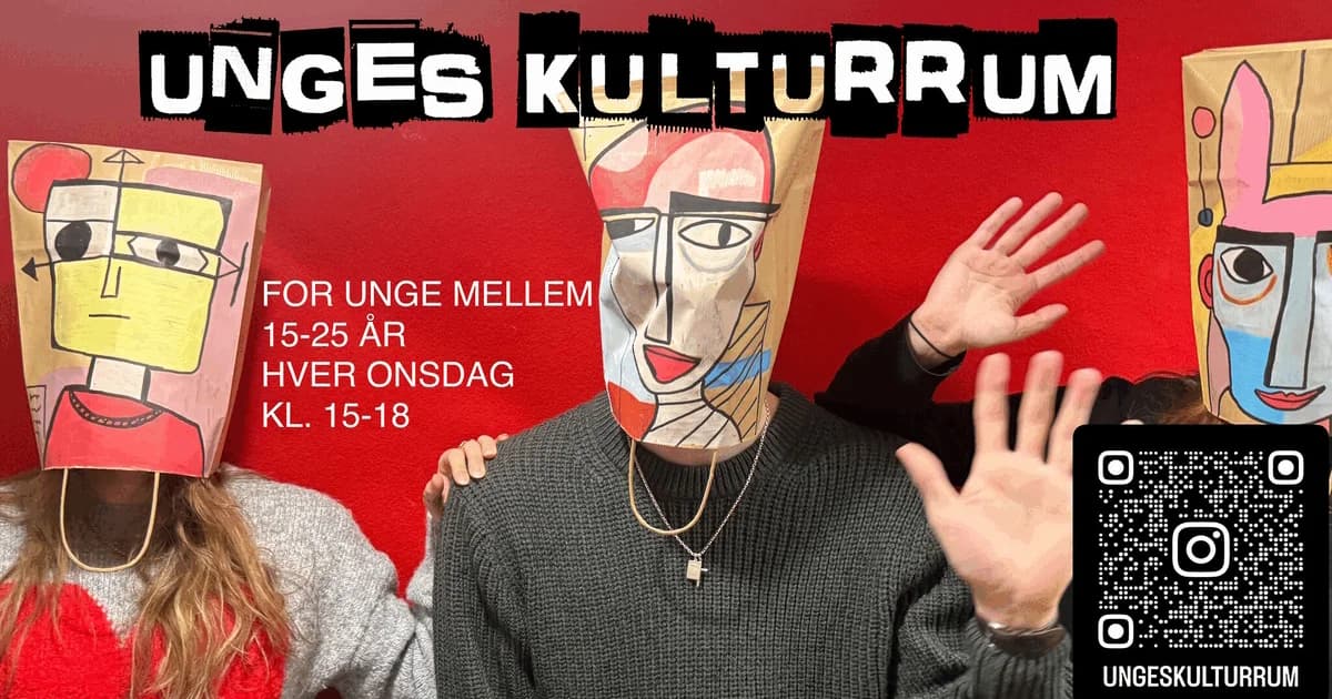 Unges Kulturrum - hver onsdag 15-18