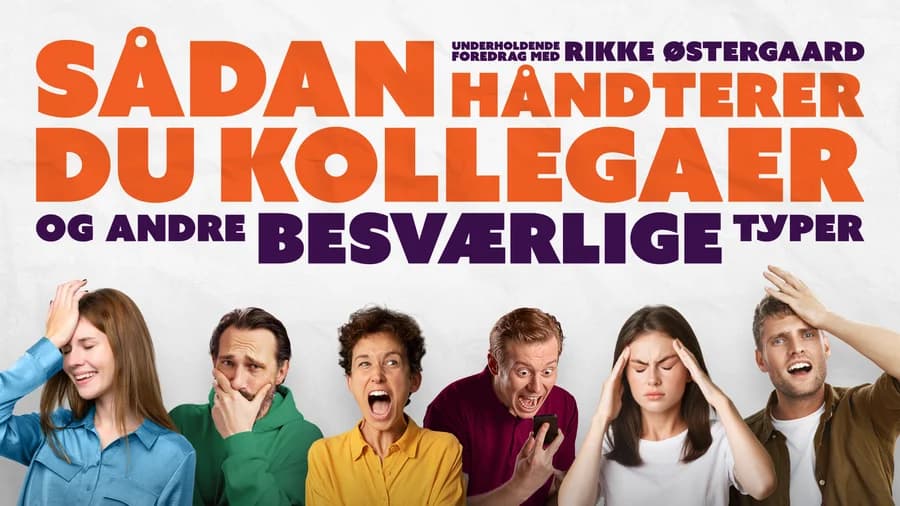 Sådan håndterer du kollegaer (og andre besværlige typer) - Underholdende foredrag - Rikke Østergaard