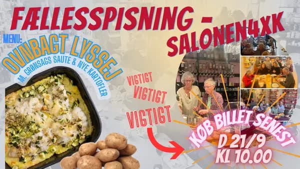 Fællesspisning i Salonen